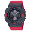 CASIO G-SHOCK รุ่น GA-140-4ADR สีเทา สายแดง สินค้าใหม่ ของแท้ รับประกันศูนย์ CMG