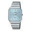 CASIO Standard รุ่น Mtp-b185d-2a2vdf สายสีเงิน หน้าปัดสีฟ้า สินค้าของเเท้ รับประกันศูนย์ CMG