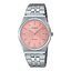 CASIO Standard รุ่น Mtp-b145d-4avdf สายสีเงิน หน้าปัดสีชมพู สินค้าของเเท้ รับประกันศูนย์ CMG