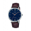 CASIO Standard รุ่น LTP-VT01L-2BUDF สายหนังสังเคราะห์สีน้ำตาล จอน้ำเงินเข้ม สินค้าใหม่ ของแท้ รับประกันศูนย์ CMG