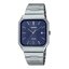 CASIO Standard รุ่น Mtp-b185d-2a1vdf สายสีเงิน หน้าปัดสีน้ำเงิน สินค้าของเเท้ รับประกันศูนย์ CMG