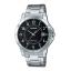 CASIO NORMAL รุ่น MTP-V004D-1B สายสแตนเลส สีเงิน สินค้าของเเท้