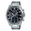 CASIO EDIFICE รุ่น EFR-571D-1AVUDF สายสแตนเลส สีเงิน จอดำ เข็มวินาทีสีฟ้า สินค้าใหม่ ของแท้ รับประกันศูนย์ CMG
