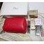 กระเป๋า DiorParfums Pouch สีแดง กระเป๋าเครื่องสำอาง พรีเมี่ยมจากน้ำหอม (กล่องมีรอย)