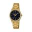 CASIO Standard รุ่น LTP-V005G-1BUDF สีทอง หน้าปัดดำ สายสแตนเลส สินค้าใหม่ ของแท้ รับประกันศูนย์ CMG 1 ปี