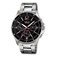 CASIO Standard รุ่น MTP-1374D-1AVDF สีเงิน หน้าปัดดำ เข็มวิสีแดง สินค้าของเเท้ รับประกันศูนย์ CMG