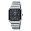 CASIO Standard รุ่น Mtp-b185d-1avdf สายสีเงิน หน้าปัดสีดำ สินค้าของเเท้ รับประกันศูนย์ CMG