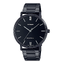 CASIO Standard รุ่น MTP-VT01B-1BUDF สายสีดำ หน้าปัดดำ สายสแตนเลส สินค้าใหม่ ของแท้ รับประกันศูนย์ CMG