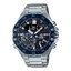 CASIO EDIFICE รุ่น ECB-10DB-1BDF Bluetooth® สีเงิน กรอบน้ำเงิน สินค้าใหม่ ของเเท้ รับประกันศูนย์ CMG