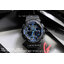 CASIO G-SHOCK รุ่น GA-100-1A2DR สีดำ น้ำเงิน สายด้าน สินค้าของเเท้ รับประกันศูนย์ CMG