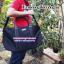 กระเป๋า Ermenegildo Zegna กระเป๋าดัฟเฟิล Duffel bag เออร์เมเนจิลโด เซนญ่า กระเป๋าถือแนวสปอร์ตมีหูหิ้วหนัง+สายสะพายยาว ใบใหญ่ 24x12นิ้ว สีดำ ถือแล้วเท่