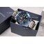 CASIO EDIFICE รุ่น EFV-540D-1A2VUDF นาฬิกาข้อมือสายสแตนเลส สีเงิน จอดำ ขอบน้ำเงิน สินค้าใหม่ ของแท้ รับประกันศูนย์ CMG