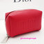 กระเป๋า DiorParfums Pouch สีแดง กระเป๋าเครื่องสำอาง พรีเมี่ยมจากน้ำหอม (กล่องมีรอย)