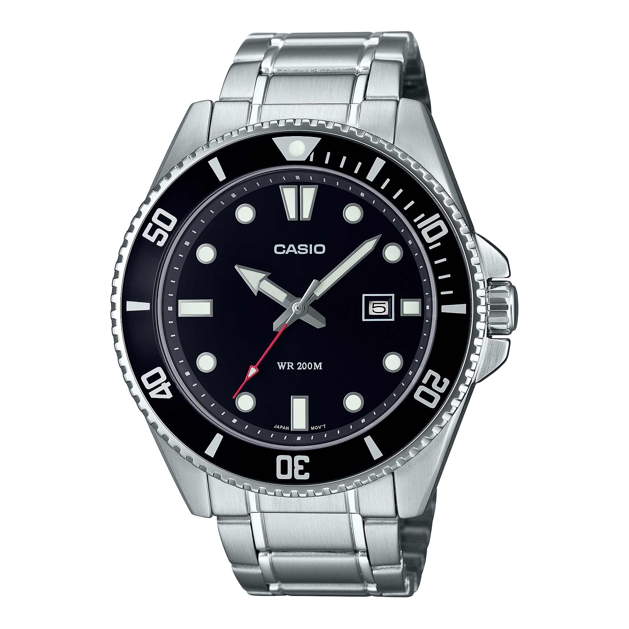 CASIO รุ่น MDV-107D-1A1VDF สีดำ สินค้าของเเท้ รับประกันศูนย์ CMG