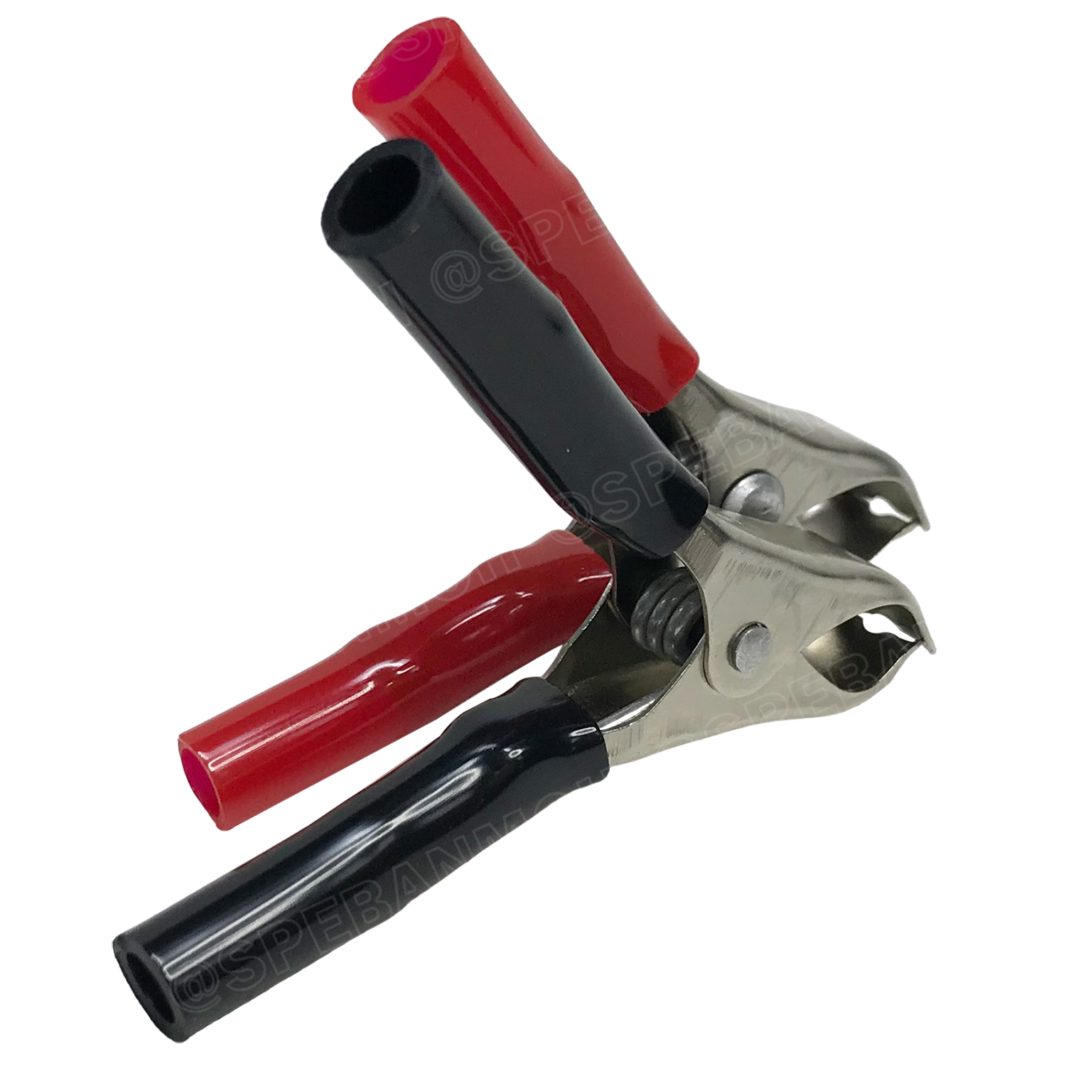 [ 3คู่ ] AL-005 SS ปากคีบเหล็ก ชุบสารกันสนิม NASA ดำ-แดง ยาว 70mm อ้าได้ 15mm ปากคีบแบตเตอรี่ ดำแดง คีมคีบแบต ขนาดเล็ก 3นิ้ว Alligator Clip เข้าสายแบบบีบ ปากคีบจระเข้ ปากคีบแบตเตอรี่ ปากคีบขั้วแบต ปากคีบดำแดง คีมหนีบขั้วแบต