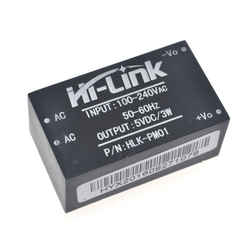 HLK-PM01 : AC-DC power module 5V/3W/220V isolated