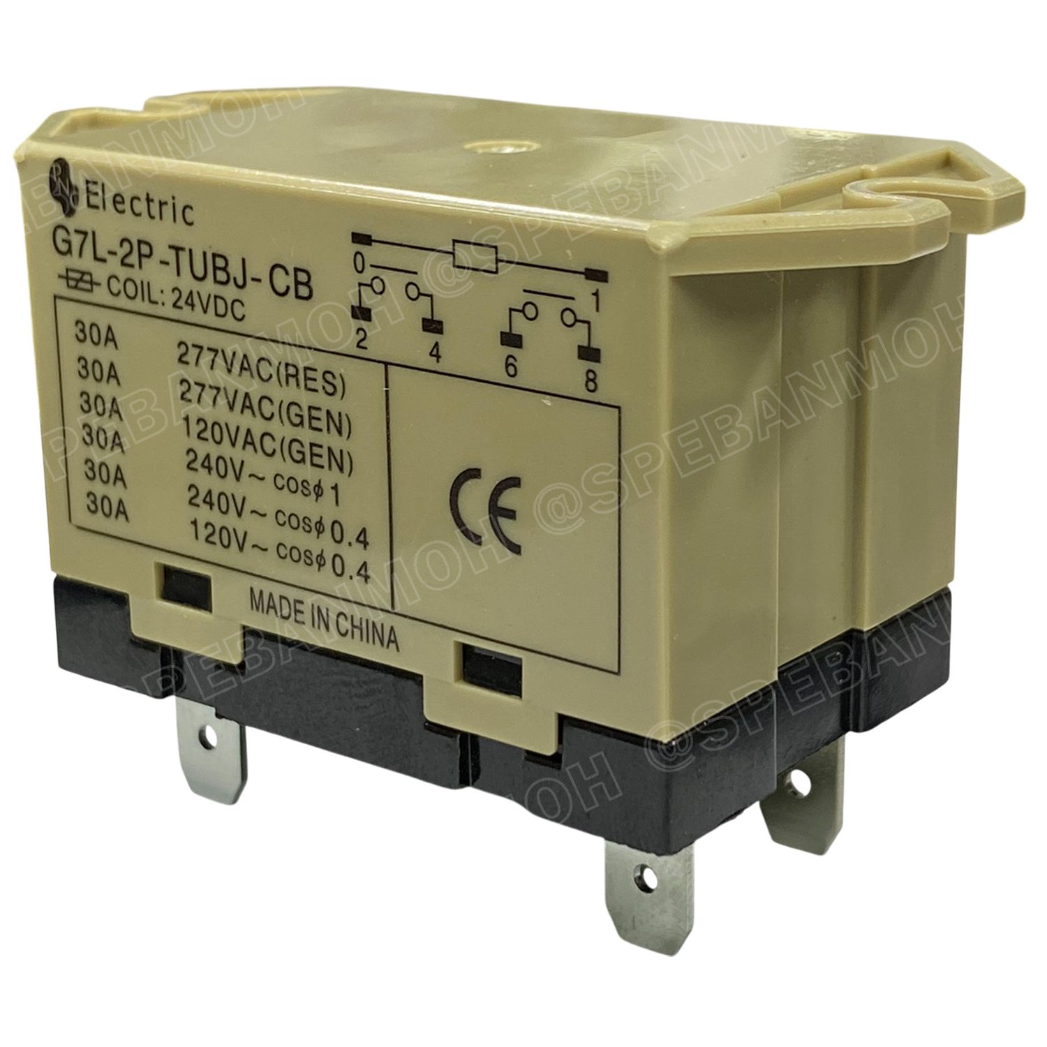 [ 1 ชิ้น ] G7L-2P-TUBJ-CB/24V รีเลย์ Relay G7L Coil Voltage 24VDC 30A 250VAC รีเลย์ 6ขา 6Pin เพาวเวอร์รีเลย์ Power Relay รีเลย์อุตสาหกรรม Control Relay เพาเวอร์ รีเลย์ เพาเวอร์ รีเลย์ แมกเนติก คอนแทคเตอร์ แอร์ แบบเงียบ 2P 30A