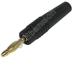 [ 5ชิ้น ] ปลั๊กกล้วย บานานาเข็ม ผู้ต่อสาย BNN-2MM-648 (Mini Banana) ∅ 2 mm สีดำ / BLK