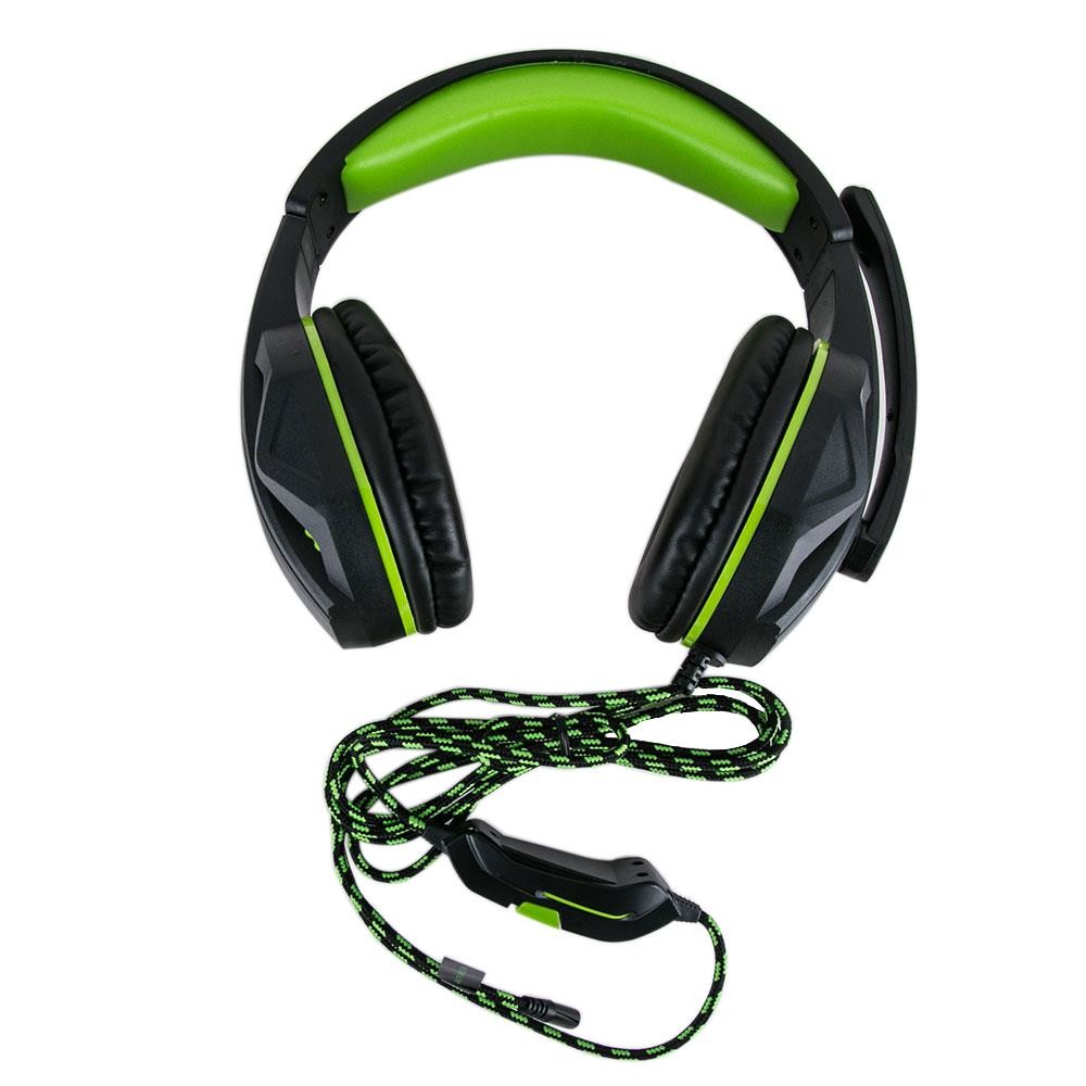 ANITECH Head Phone Strerio and mic (สีดำ/เขียว) รุ่น AK75-GR ประกันศูนย์ไทย