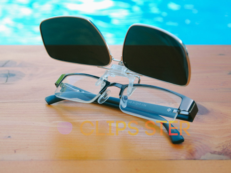 คลิปออนกันแดด Clipsster รุ่น Trapster เลนส์เงินปรอท