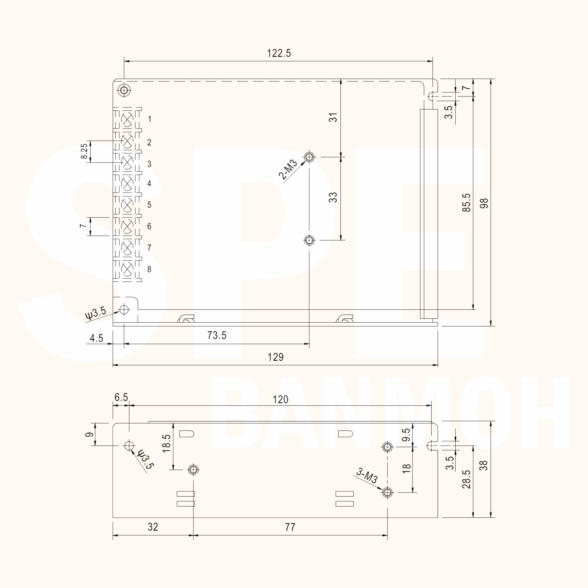 [ 1ชิ้น ] RT-65D พาวเวอร์ซัพพลายMEAN WELL 3 Output (MEAN WELL Power Supply) RT-65 Series ออก3 สวิชชิ่งพาวเวอร์ซัพพลาย INPUT 220VAC OUT 5V 4A OUT 24V 1.5A OUT 12V 1A พาวเวอร์ซัพพลาย เมนเวล MEAN WELL 5V/4A 24V/1.5A 12V/1A Auto Switching สวิชชิ่งอัตโนมัติ แป