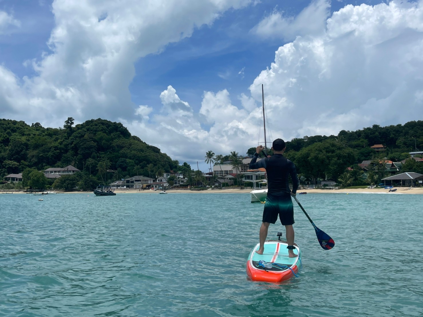 SUP แบบแข็งไฟเบอร์กล๊าส Touring 14" X 28"