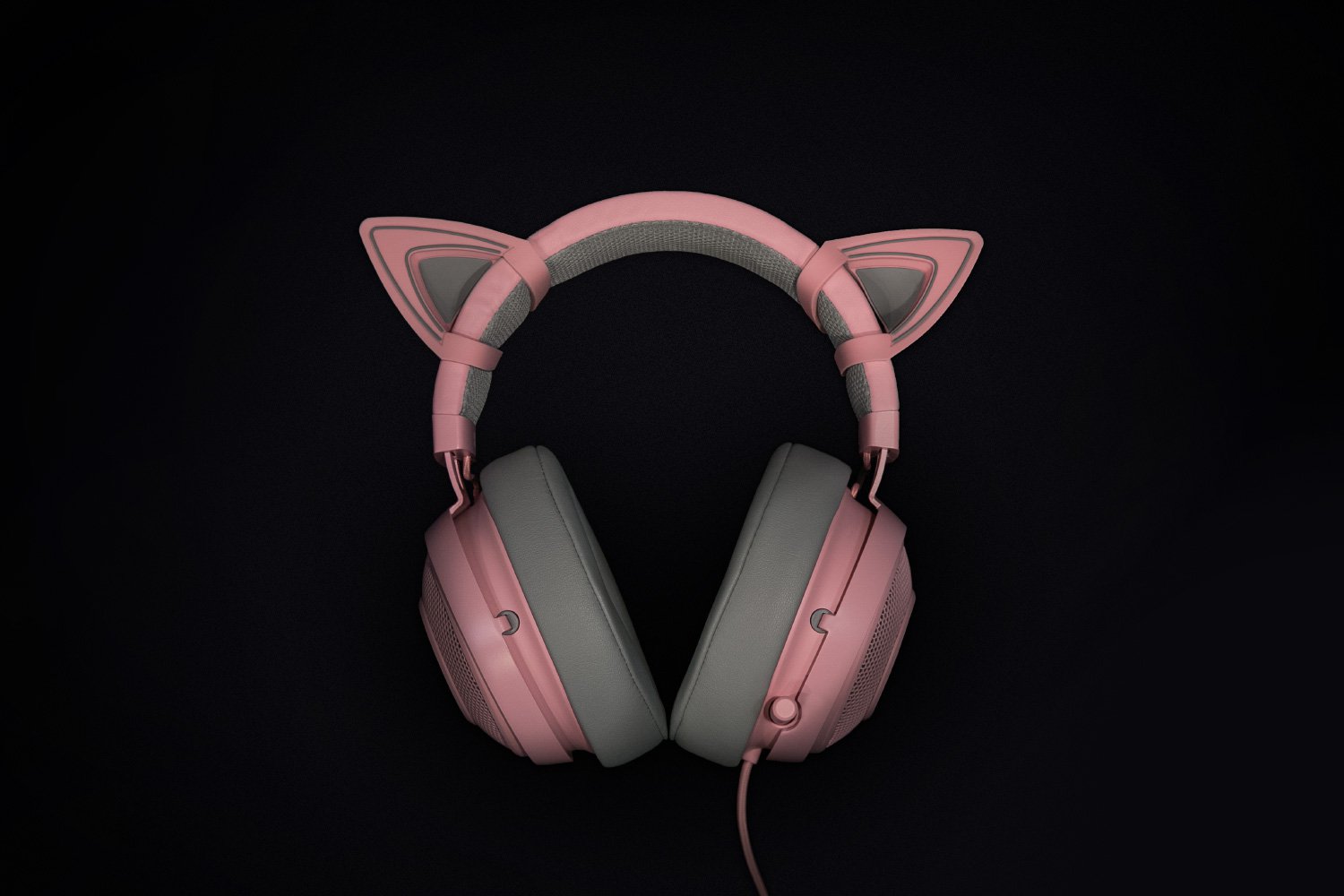 Razer อุปกรณ์เสริมหูฟัง Kitty Ears for Razer Kraken - Quartz ของแท้ ประกันซินเน็ค