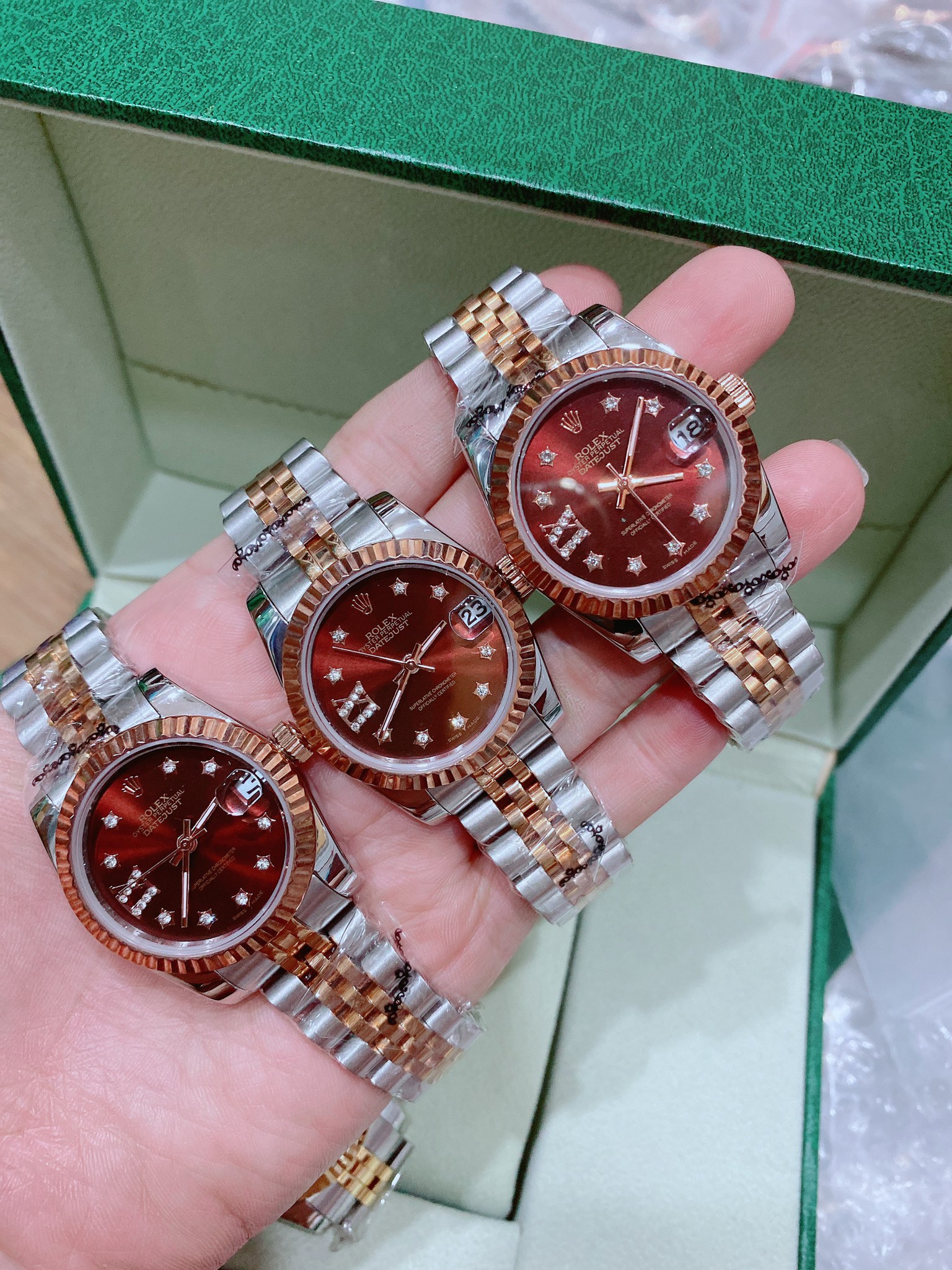 ROLEX DATEJUST Watch 31 มม. มาพร้อมกล่องครบชุดตามรูป 2 กษัตริย์