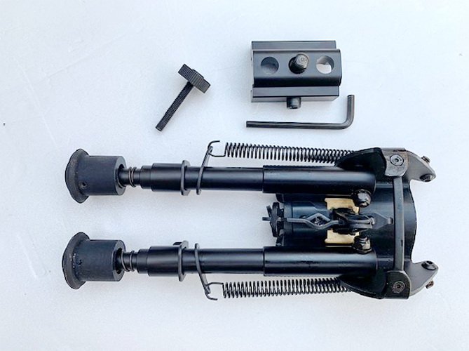 ขาทราย Bipod+Adaptor 6-9" สำหรับใส่ picatiny 21 mm.