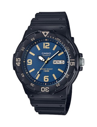 CASIO NORMAL รุ่น MRW-200H-2B3VDF สีดำ จอน้ำเงินเข้ม สินค้าของเเท้