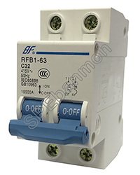 [ 1ชิ้น ] RFB1-63 2P 50A เบรกเกอร์ 6kA Type C เมนเบรกเกอร์ เบรกเกอร์ลูกย่อย ลูกย่อย 2P เบรกเกอร์กันไฟเกิน BF เซอร์กิต เบรกเกอร์ RFB1-63 2P 50A เบรกเกอร์ปิด-เปิดไฟAC เบรกเกอร์ไฟบ้าน เบรกเกอร์ติดรางปิกนก เบรกเกอร์ติดรางดินเรียล