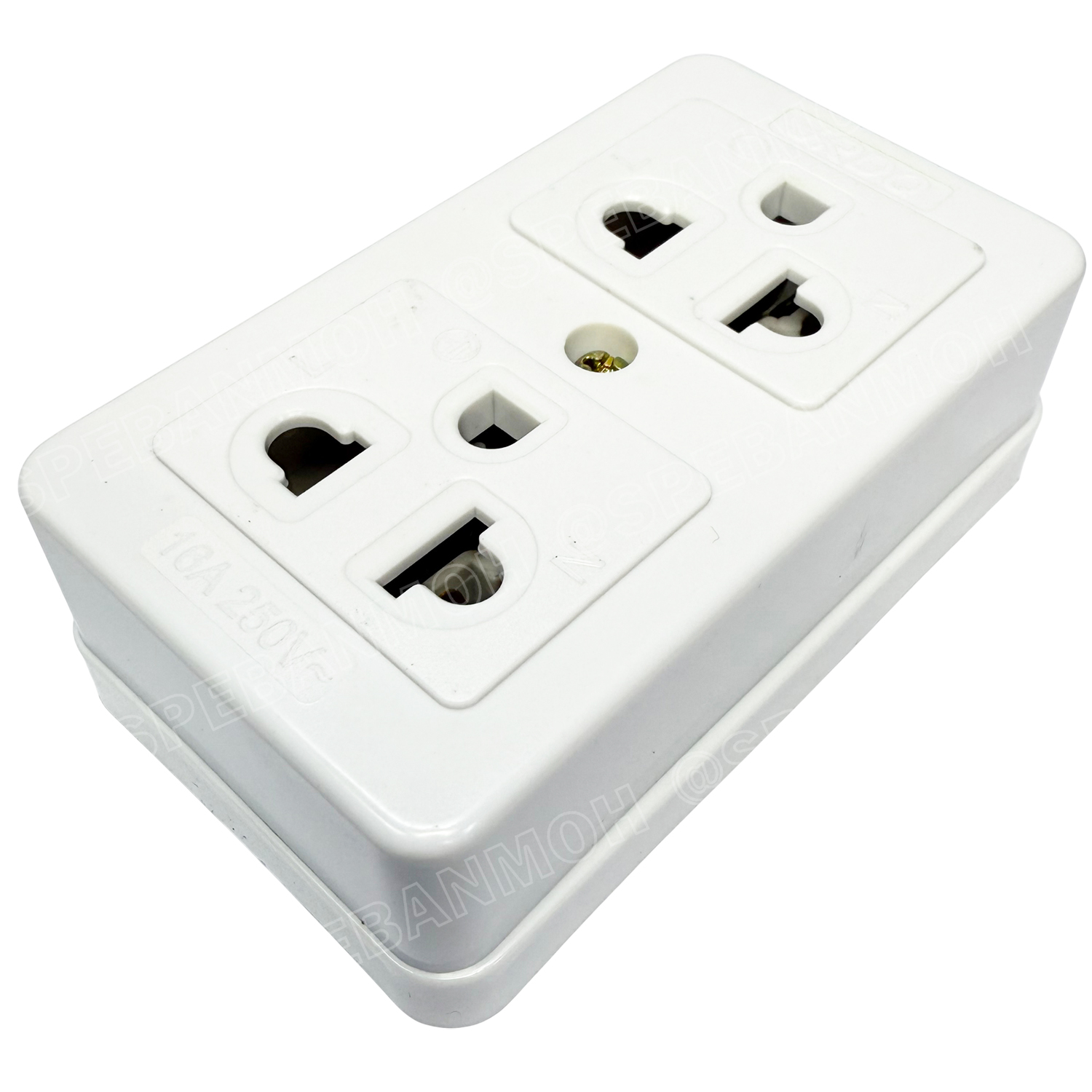 [ 1 ชิ้น / คละสี ] JRDQ-964 เต้ารับ 16A 250VAC เต้ารับ 2ช่อง มีกราวด์ ปลั๊กตัวเมีย ปลั๊กลอย ปลั๊กกราวด์ลอย มีขั้วดิน receptacle with earthing contact ขั้วทองเหลือง 3 ขา ยูนิเวอร์แซ็ล 16แอมป์ เต้ารับเอซี สำหรับทำปลั๊กพ่วง