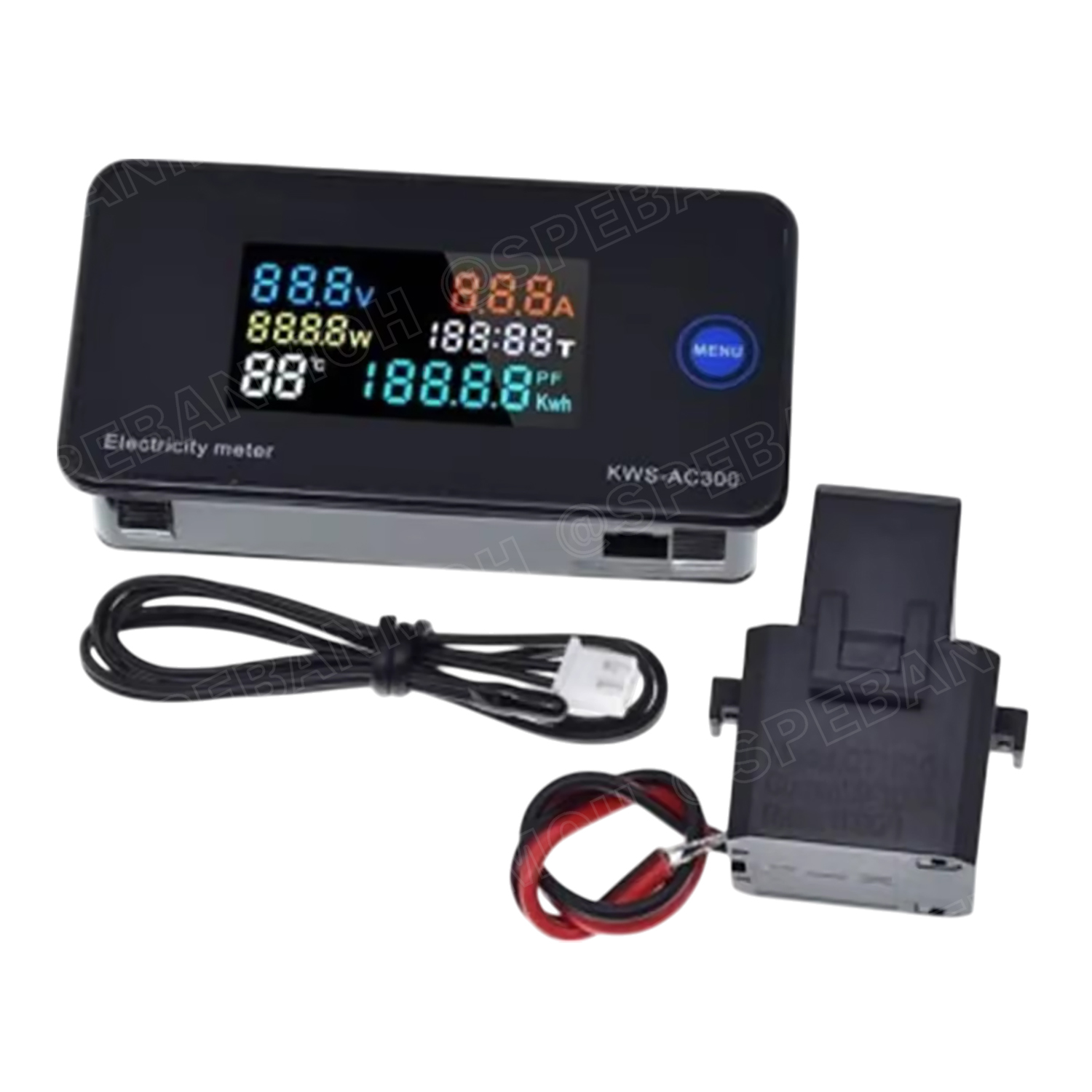 [ 1 ชิ้น ] KWS-AC300 ดิจิตอล พาแนลมิเตอร์ Digital Multi-Function Panel Meter พาแนลมิเตอร์ Panel Meter มิเตอร์ติดหน้าตู้ มัลติมิเตอร์ วัดกระแส วัดแรงดัน AC Meter 50-300VAC 100A With CT Power Meter 30kW Temp Meter วัดอุณหภูมิ มิเตอร์วัดอุณหภูมิ