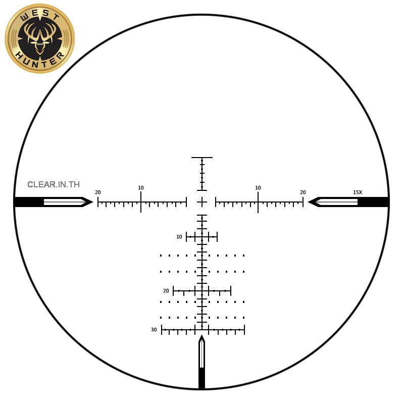 กล้องติดปืน WEST HUNTER WT-L 3-15X50SF scope สินค้าแท้
