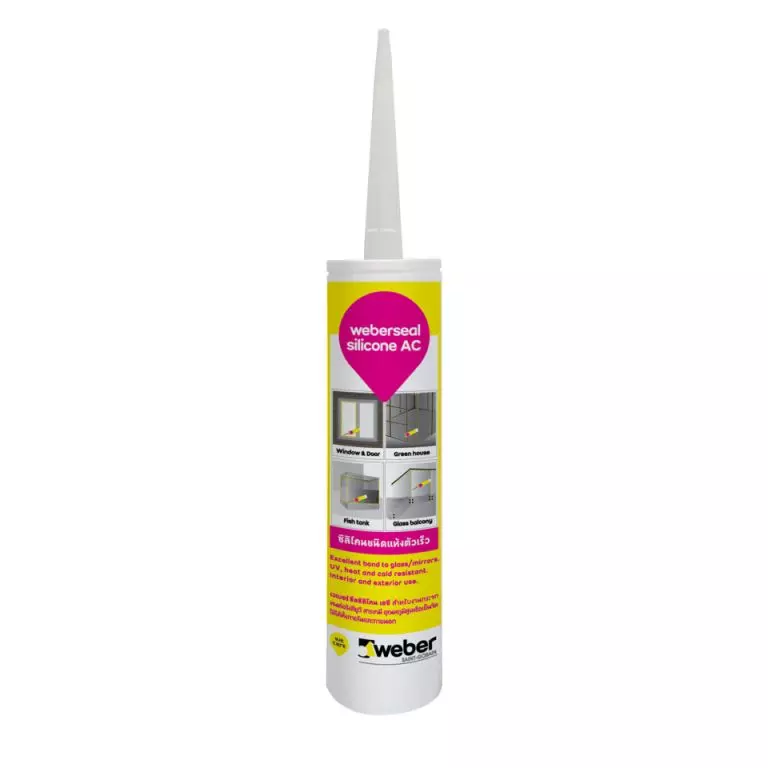 เวเบอร์ซีล ซิลิโคน เอซี (ขนาด 280 ml. บรรจุ 24 หลอด/กล่อง) สีขาว weber