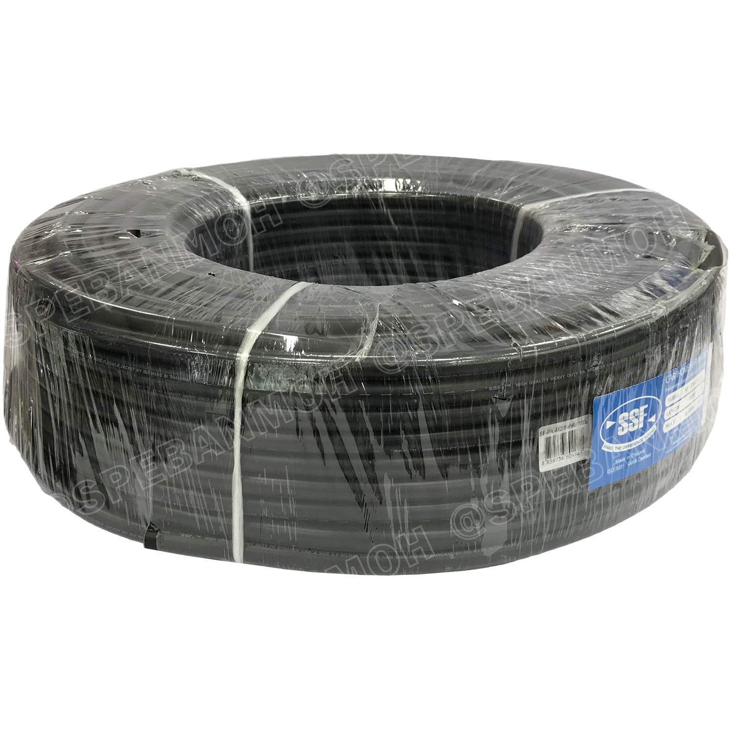 [ 100 เมตร ] สายลำโพง SSF-PA 4X1.5 ทองแดงผสม 1.5mm2 Speaker Cable 4C SSF สายPA เอสเอสเอฟ สายลำโพง PA Bi-Wire ทองแดงผสม สายลำโพงไบด์ไวน์ PA สายต่อลำโพง สายสัญญาณเสียง Audio Cable สายต่อหัว สเป็คคอน สายลำโพงบ้าน ลวดทองแดง CCAM ลวดแมกนีเซียม เคลือบทองแดง