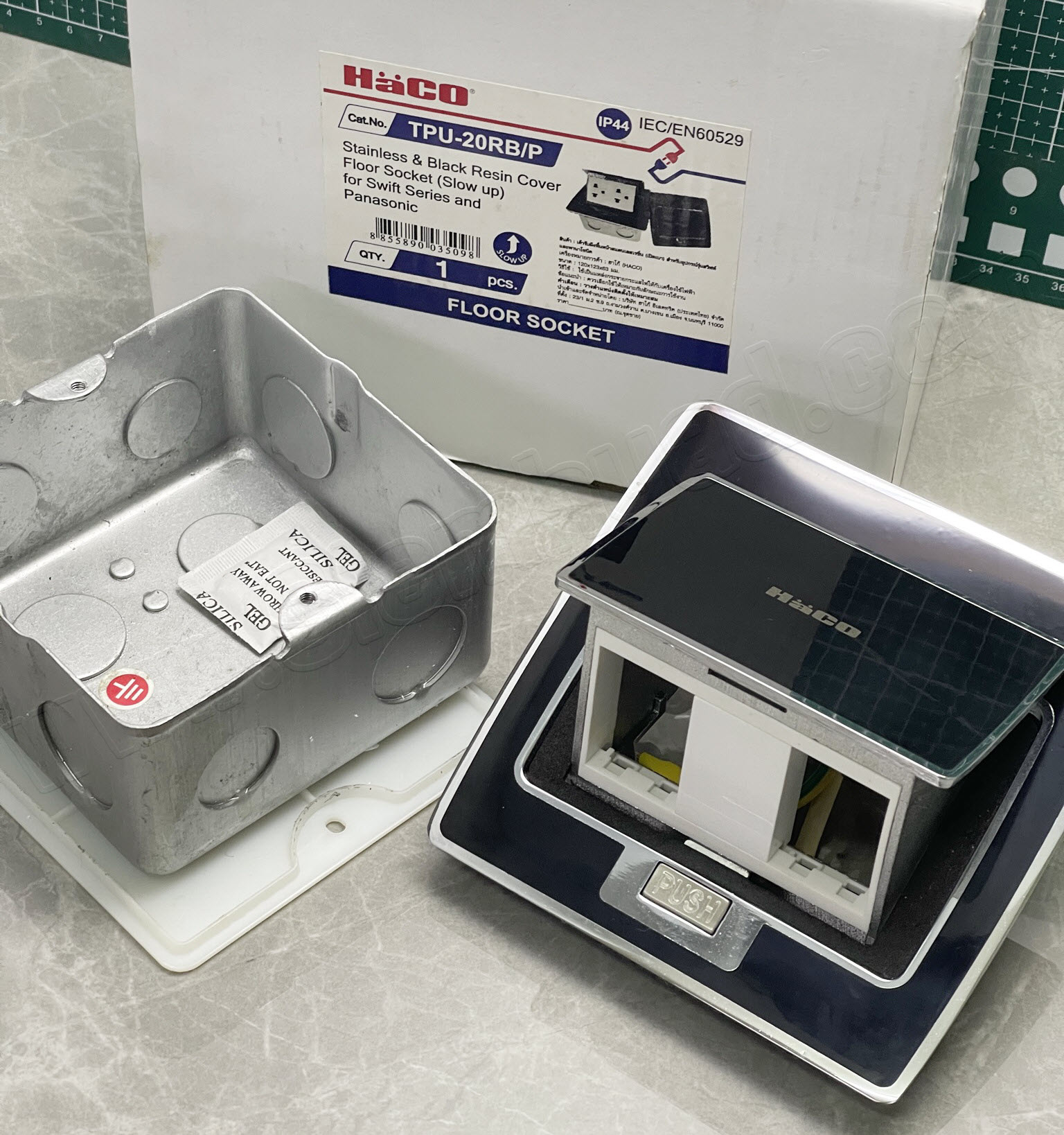 เต้ารับฝังพื้น / ผนัง / โต๊ะ // Floor, Wall & Table Sockets // POP UP FLOOR OUTLET (HACO) HSI series, HPU series, TPU series, HSU series, PPU series, TRF series, TPF series, HOC series, HBS series, HDP series, HTT series, FS series, SQ series