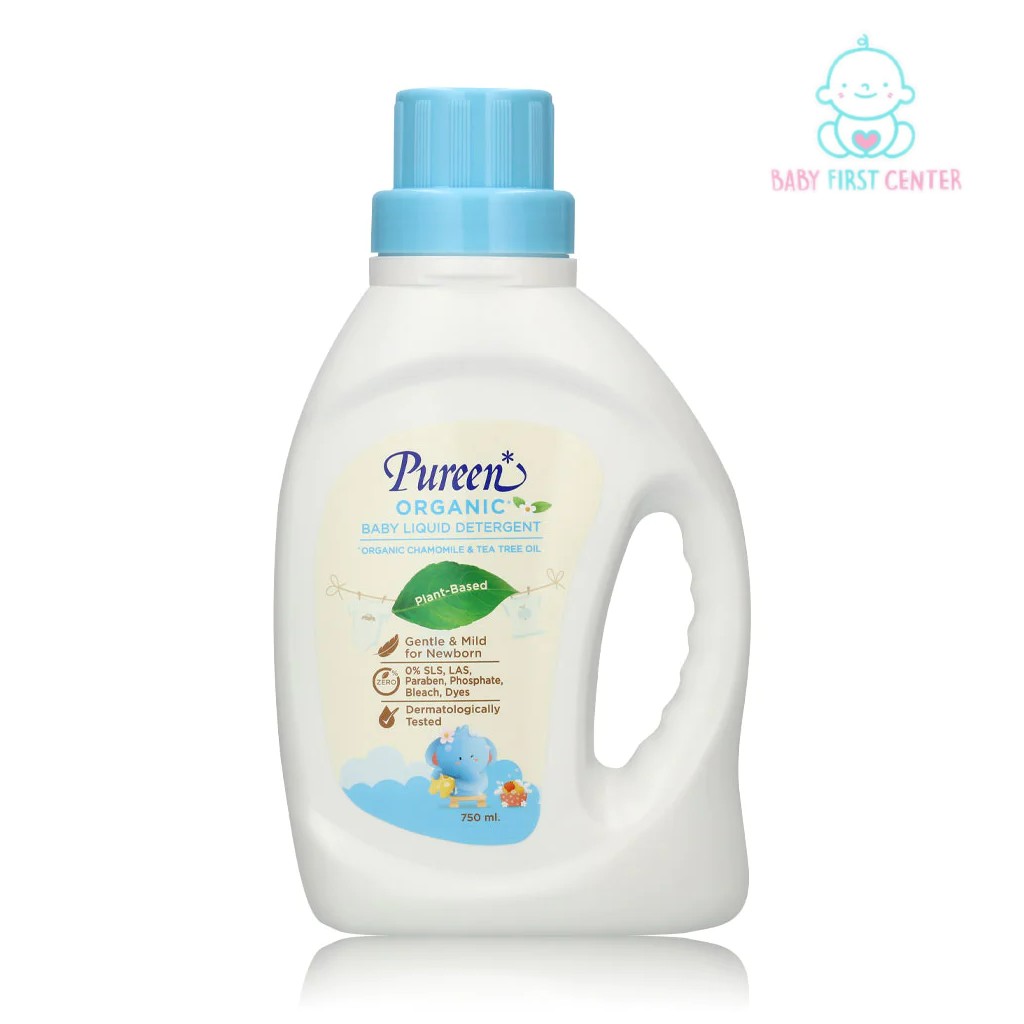 Pureen Organic เพียวรีน น้ำยาซักผ้า สูตรออร์แกนิค ขวด 750 ml