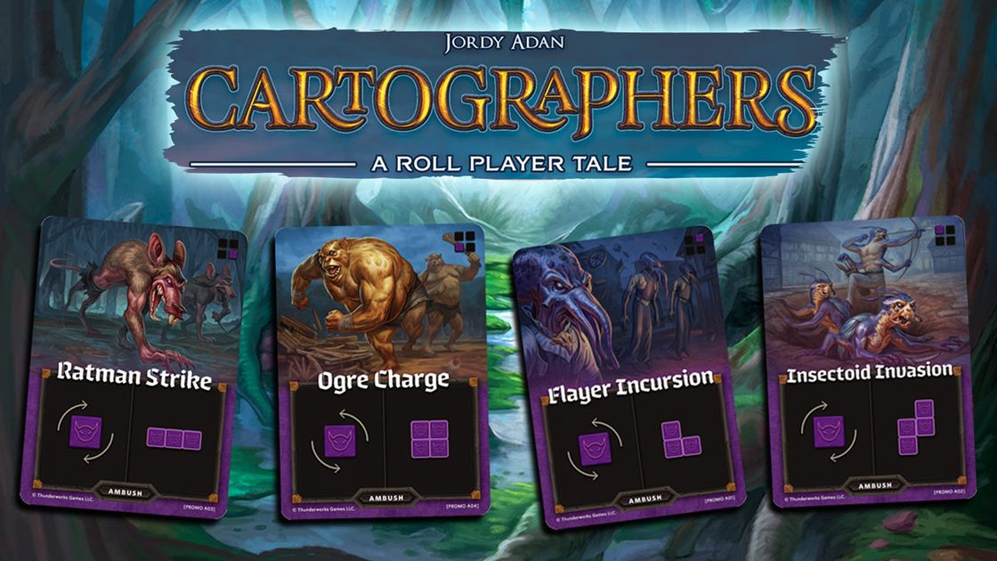 Cartographers Ambush Expansion ภาคเสริมบอร์ดเกมของแท้