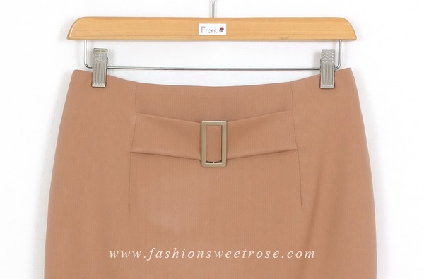 SK-401 กระโปรงแฟชั่น&ทำงาน ทรงดินสอ ผ้าโพลีเอสเตอร์สี Portrait Tone (Earth Tones)