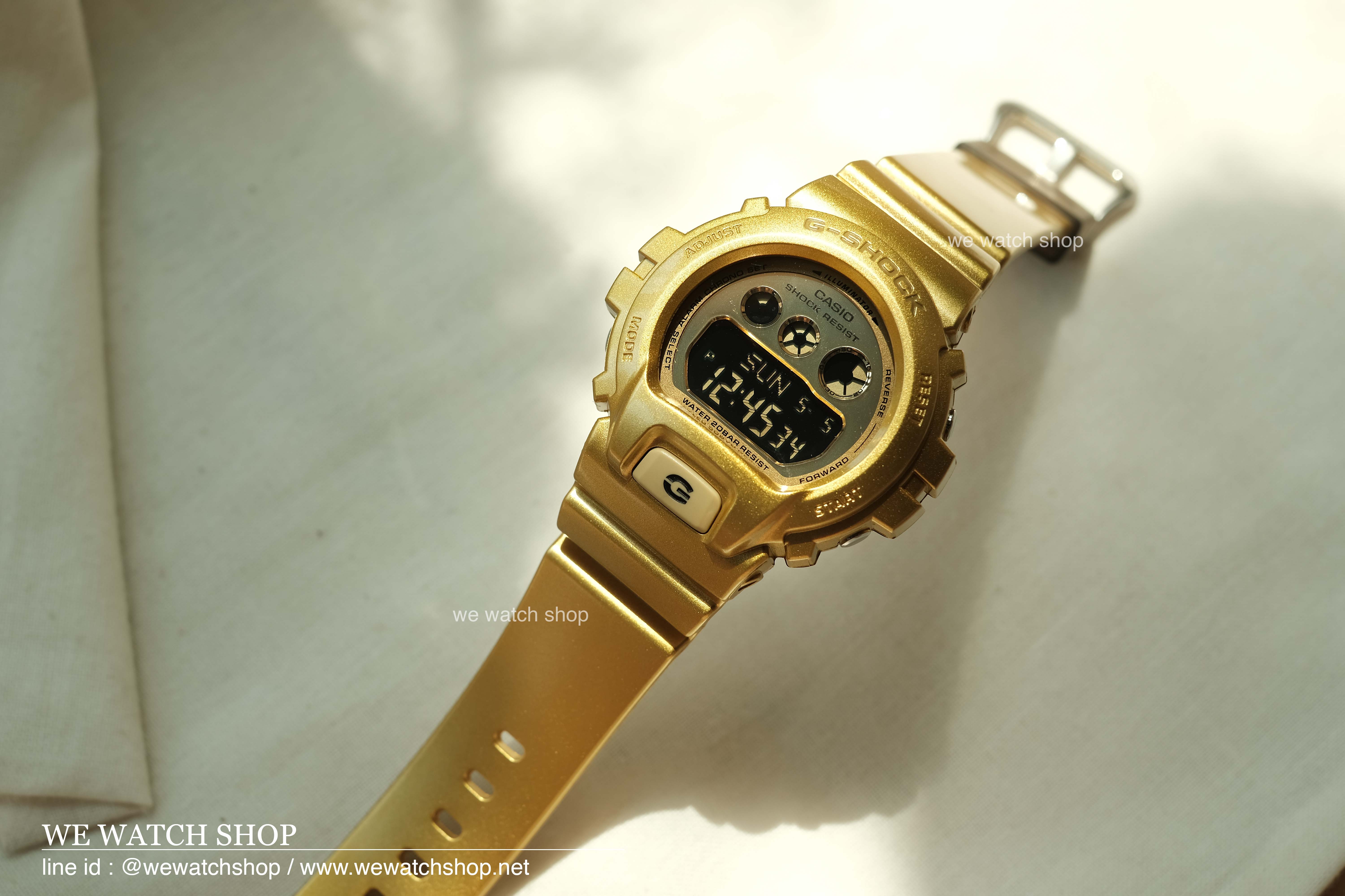 CASIO G-SHOCK รุ่น GMD-S6900SM-9 สีทอง สินค้าของเเท้ รับประกันศูนย์ CMG