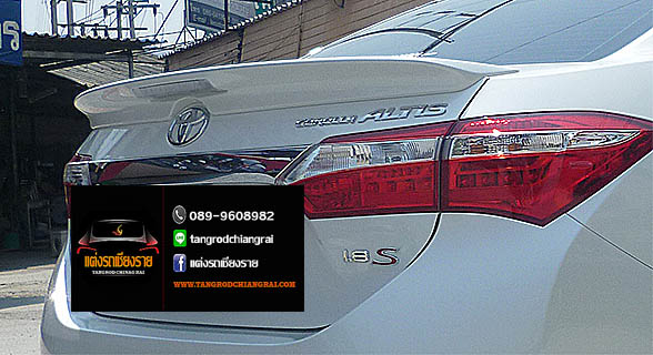 สปอยเลอร์ แบบยกมีไฟเบรค V.2 ALTIS 2017-2018