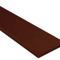 ไม้เชิงชายเฌอร่า รุ่นลบขอบ ผิวเรียบ ขนาด 1.6 x 20 x 400 cm Shera สีแดงมะฮอกกานี