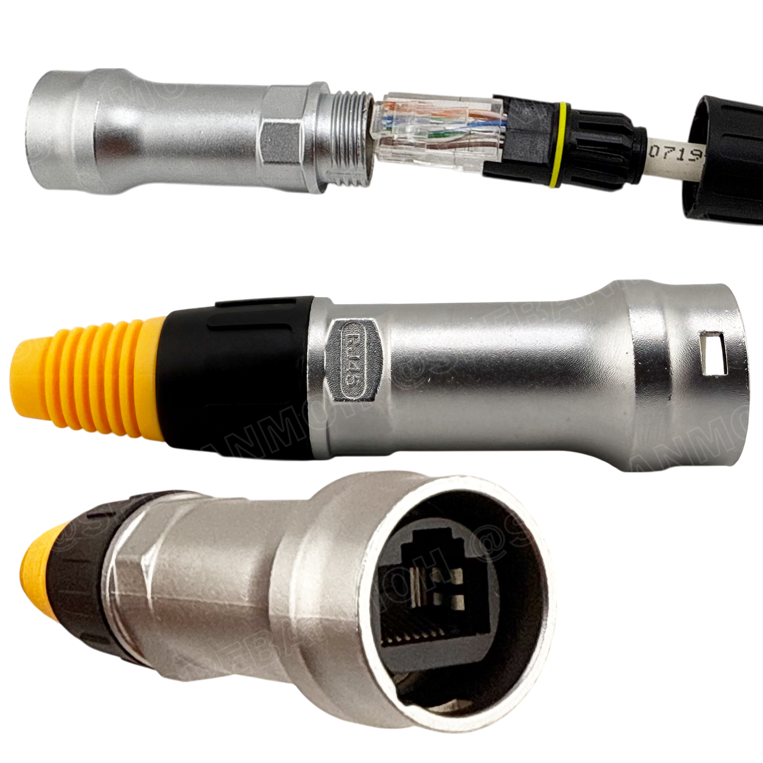 [ 1 ชิ้น ] RJ45-802 RJ45 ตัวเมีย Female XLR net RJ45 Female Connector ปลั๊กแลนด์ เมียต่อสาย RJ45 Connector หัวต่อสายแลนด์ XLRnet XLR RJ45 8P ต่อสาย XLRnet Connectors for RJ45 Cable อินเตอร์เน็ท คอนเน็คเตอร์ Internet