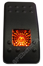 RK1-03 สวิทช์รถยนต์ (Automotive toggle switch)สีเหลือง/YEL 12V 20A DC 24V 10A DC