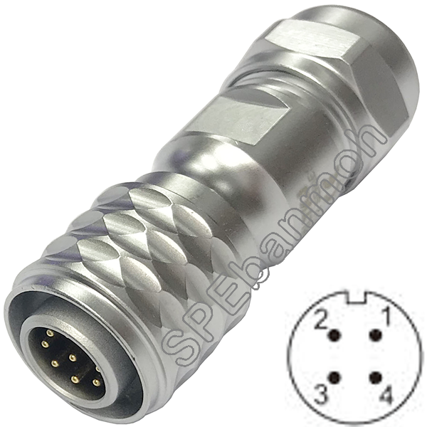 HF12-MW-04-ปลั๊กเหล็ก 12มิล 4พิน