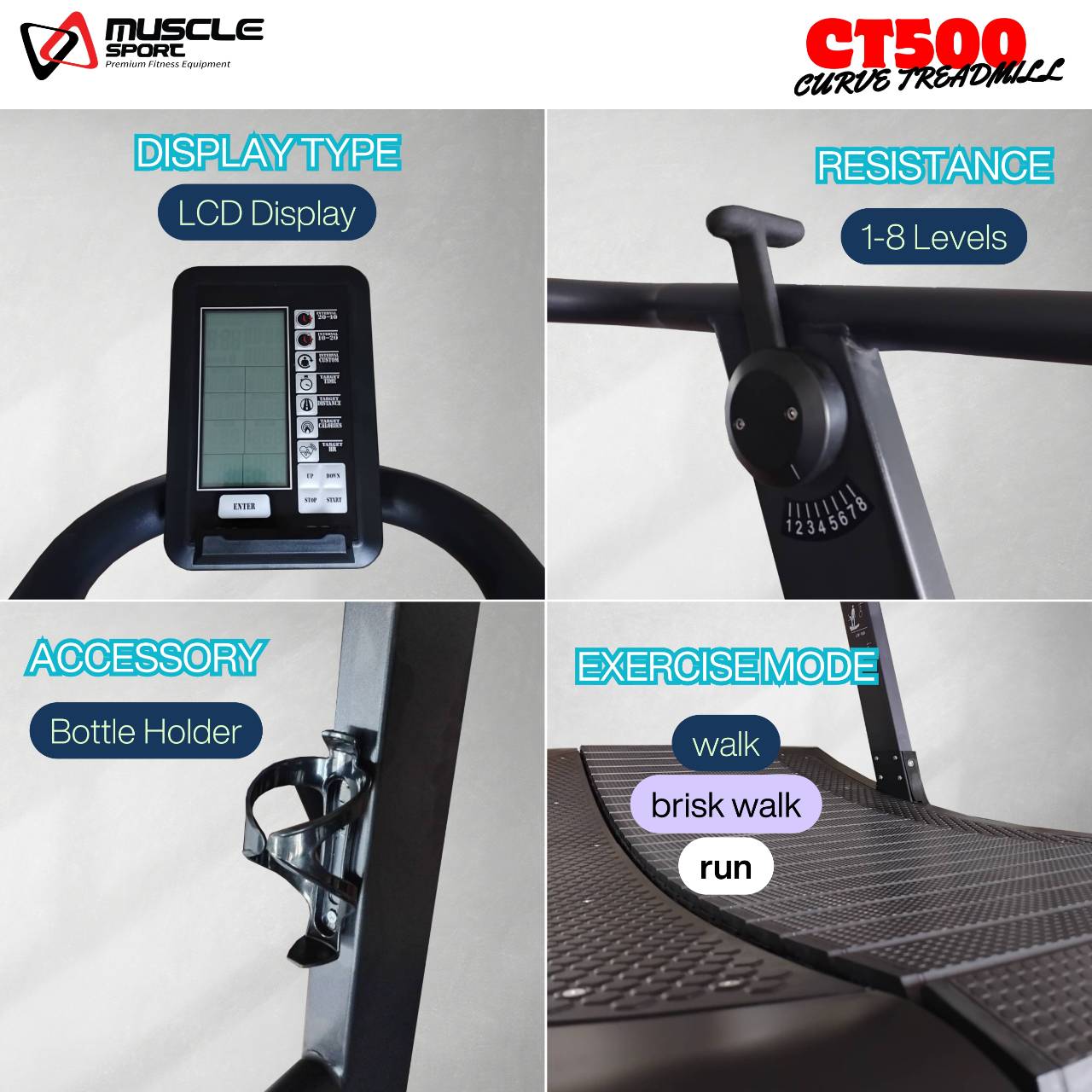 ลู่วิ่งโค้ง Curve Treadmill Commercial
