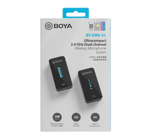 BOYA BY-XM6-S1 2.4GHz Ultra-compact Wireless Microphone รับประกันสินค้า 2 ปี