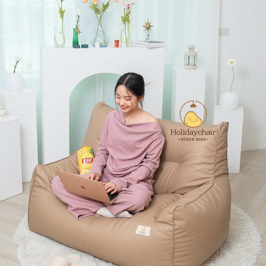 โซฟาบีนแบค โซฟาเม็ดโฟม bean bag หนัง PU เกรดพรีเมียม กันน้ำ กันแดด ใช้งานกลางแจ้งได้ โซฟานั่งเล่น เบาะเม็ดโฟม โซฟาญี่ปุ่น โซฟาเบด โซฟาหนัง เก้าอี้ outdoor โซฟามินิมอล บีนแบ็ก โซฟานอกบ้าน เบาะนั่งเม็ดโฟม เก้าอี้เม็ดโฟม บีนแบค รุ่น HCS-016