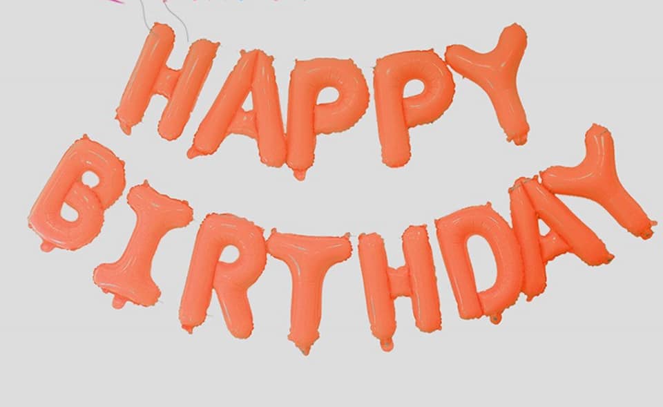 Happy Birthday 13ตัว (สีส้ม)